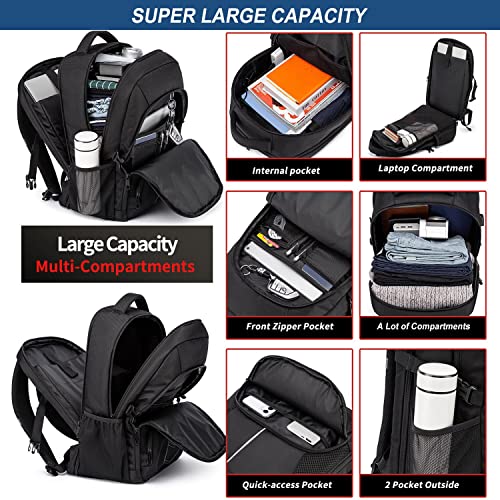 Extra Large 55L Gaming Laptop Backpack with USB