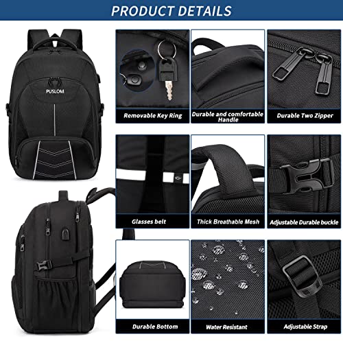 Extra Large 55L Gaming Laptop Backpack with USB