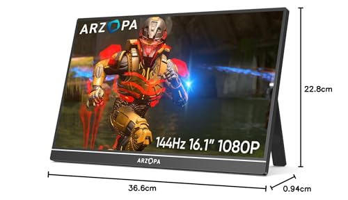 ARZOPA 16.1" 144Hz Portable Gaming Monitor