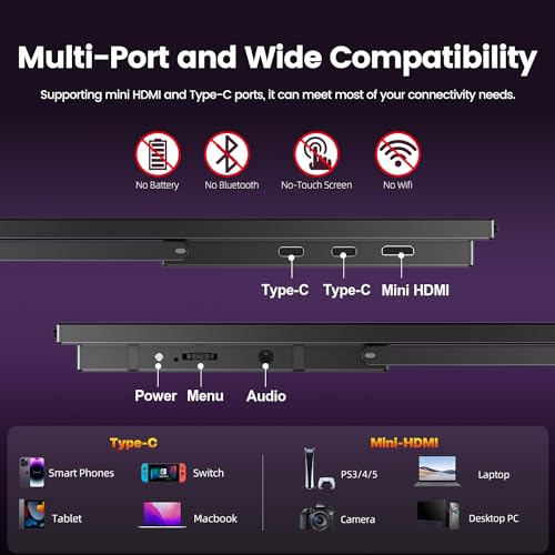 Newsoul 18.5" Portable 120Hz Gaming Monitor