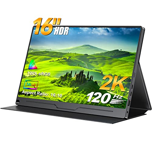UPERFECT 16" 2K 120Hz Gaming Monitor with Freesync