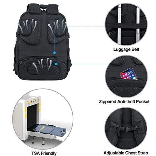 KROSER 18.4" Gaming Backpack with RFID Pockets