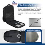 Z-MGKISS 17-Inch Anti-Theft Laptop Backpack, Black