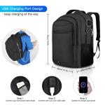 Z-MGKISS 17-Inch Anti-Theft Laptop Backpack, Black