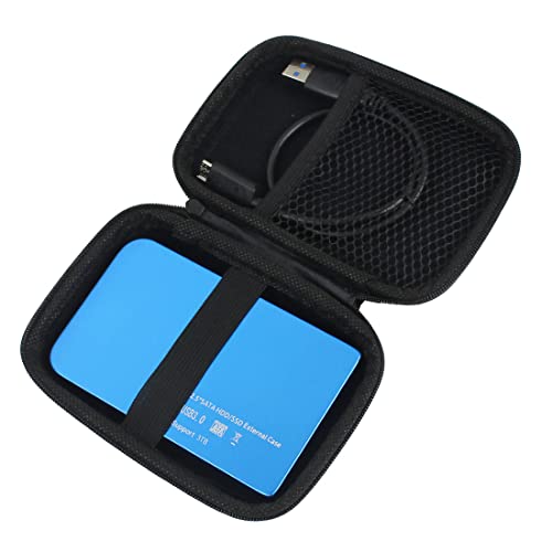 Shockproof Waterproof Hard Drive Case - Blue