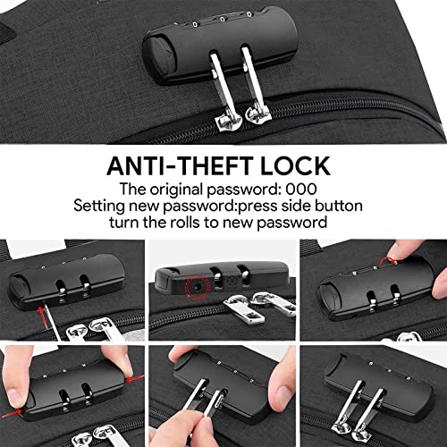 VSNOON Anti-Theft Laptop Backpack with USB Port