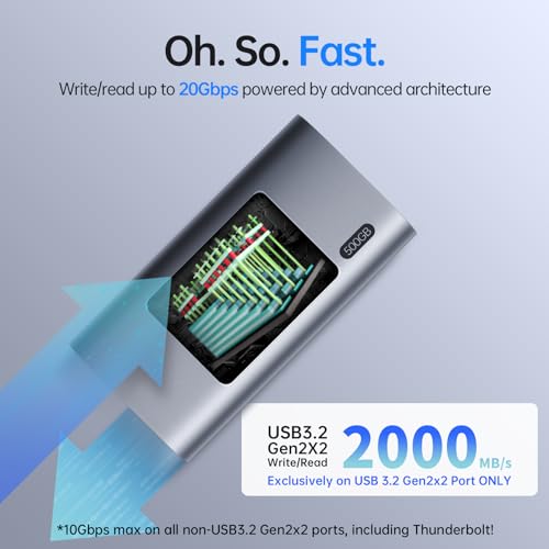 SSK 500GB Portable SSD 2000MB/s for Gaming