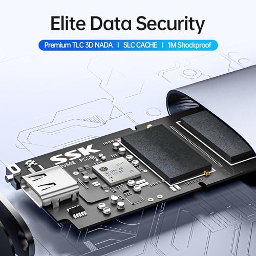 SSK 500GB Portable SSD 2000MB/s for Gaming