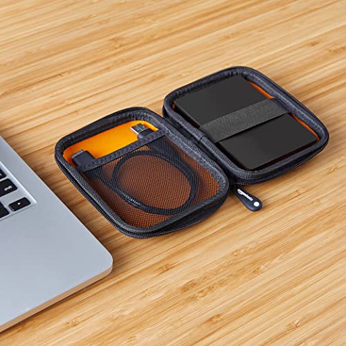Compact Black Carrying Case for External Hard Drive