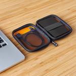 Compact Black Carrying Case for External Hard Drive