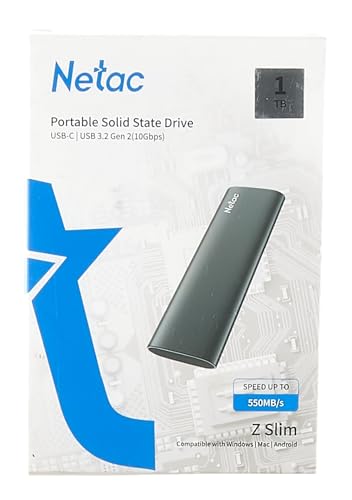 Netac 1TB Portable SSD USB 3.2 Gen 2