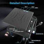 Portable 7-in-1 USB/CD/DVD Drive for Laptops