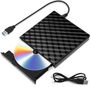 Slim USB 3.0 External CD/DVD Drive – High Speed