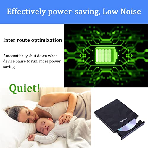 Antika Portable USB 3.0 CD/DVD Drive for Laptops