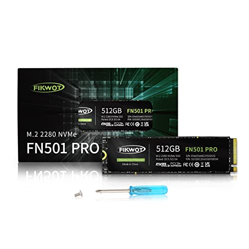 Fikwot FN501 Pro 512GB NVMe SSD for Gaming