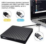 Slim USB 3.0 External CD/DVD Drive – High Speed