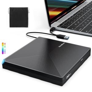 Portable USB 3.0 CD/DVD Drive for Laptops