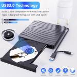 Slim Portable USB 3.0 External DVD Drive