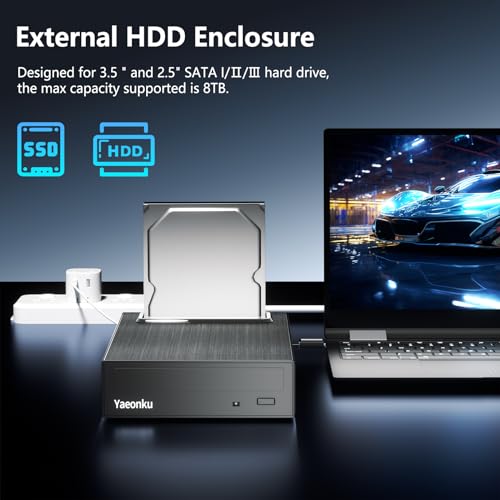 Yaeonku 4-in-1 USB-C Blu-ray Drive & Hub