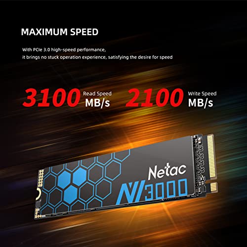 Netac NV3000 250GB NVMe SSD with Heat Sink