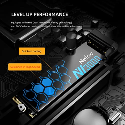 Netac NV3000 250GB NVMe SSD with Heat Sink