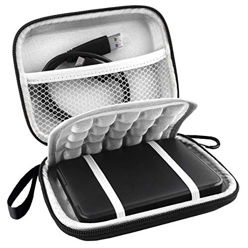 Lacdo Portable Hard Drive Storage Case, Black
