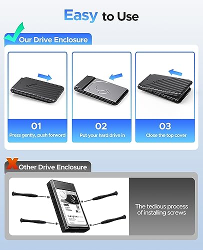 ORICO USB 3.0 External Hard Drive Enclosure Black