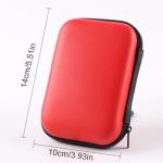 Shockproof Waterproof 2.5" Hard Drive Case - Red