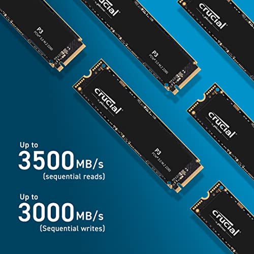 Crucial P3 500GB NVMe M.2 SSD - 3500MB/s