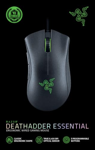 Razer DeathAdder Essential Wired Gaming Mouse - Black