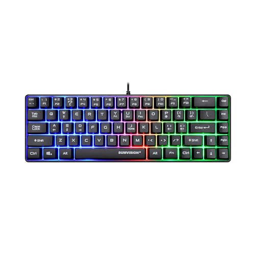 Compact Backlit Mechanical Gaming Keyboard for PC/Console