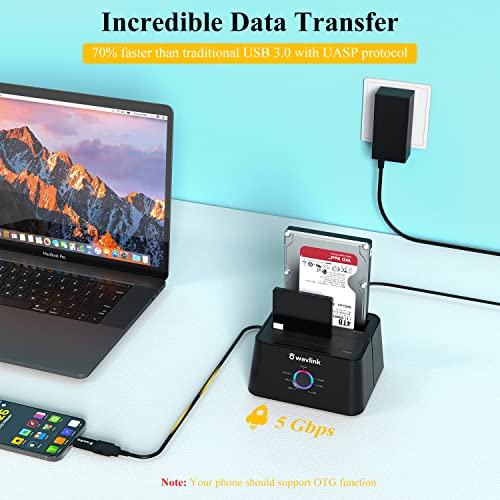 WAVLINK Dual Bay External Hard Drive Dock