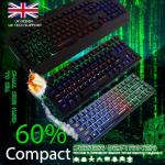 Compact Backlit Mechanical Gaming Keyboard for PC/Console
