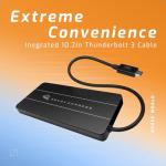 Thunderbolt Portable NVMe M.2 Enclosure with Mount