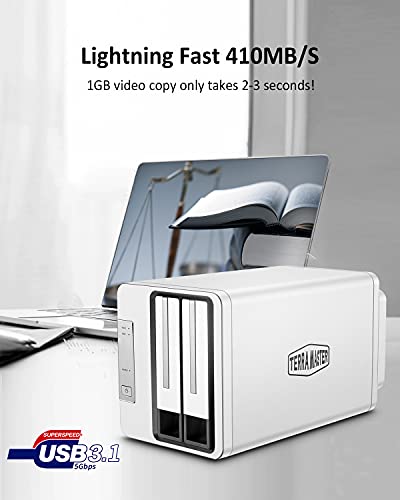 TERRAMASTER D2-310 USB Type-C RAID Enclosure