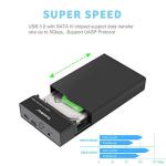 Tccmebius USB 3.0 SATA External Hard Drive Enclosure