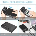 Tccmebius USB 3.0 SATA External Hard Drive Enclosure