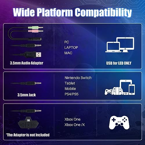 Stynice Wired Gaming Headset with Microphone