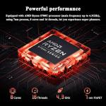 Fsjun 15.6" 165Hz Gaming Laptop with AMD R7