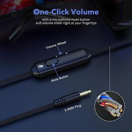 Betron Wired Gaming Headset with Microphone