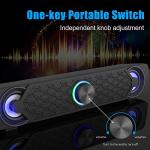 RGB USB Soundbars: Desktop Gaming Speakers with LED Lights