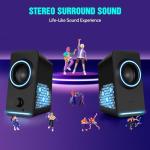 Dynamic RGB Gaming Laptop Speakers with 9 LED Modes