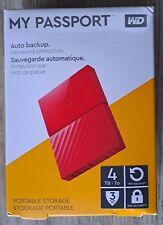 Red WD 4TB Portable HDD - PC, Xbox, PS4