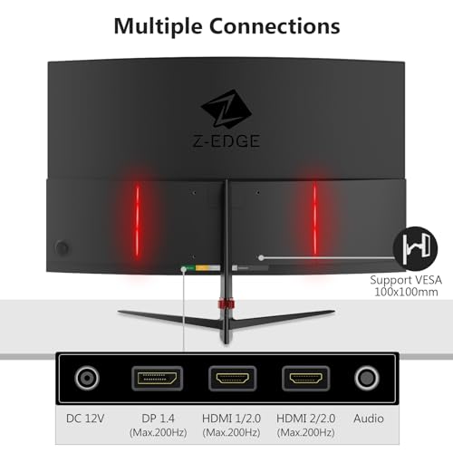 Z-Edge 27" Curved Gaming Monitor 200Hz Full HD