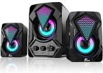 RGB Gaming Laptop Speakers with Subwoofer, 3.5mm Audio