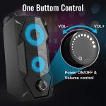 RGB Gaming Speakers for PC with 3.5mm AUX