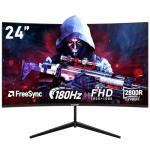 24" Curved Gaming Monitor 180hz FHD 1ms Freesync