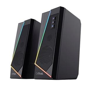 Trust Gaming GXT 609 Zoxa 2.0 PC Speakers, RGB Illuminated, USB Powered - Black