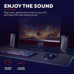 Trust Gaming GXT 609 Zoxa 2.0 PC Speakers, RGB Illuminated, USB Powered - Black