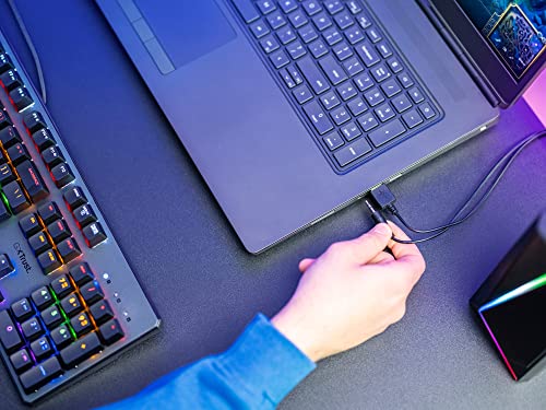 Trust Gaming GXT 609 Zoxa 2.0 PC Speakers, RGB Illuminated, USB Powered - Black